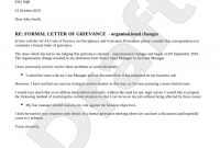 Grievance Letter Uk Template – Make Yours For Free with Grievance Template Letters