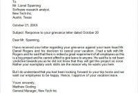 Grievance Response Letter Template ] – Grievance Procedure inside Grievance Template Letters