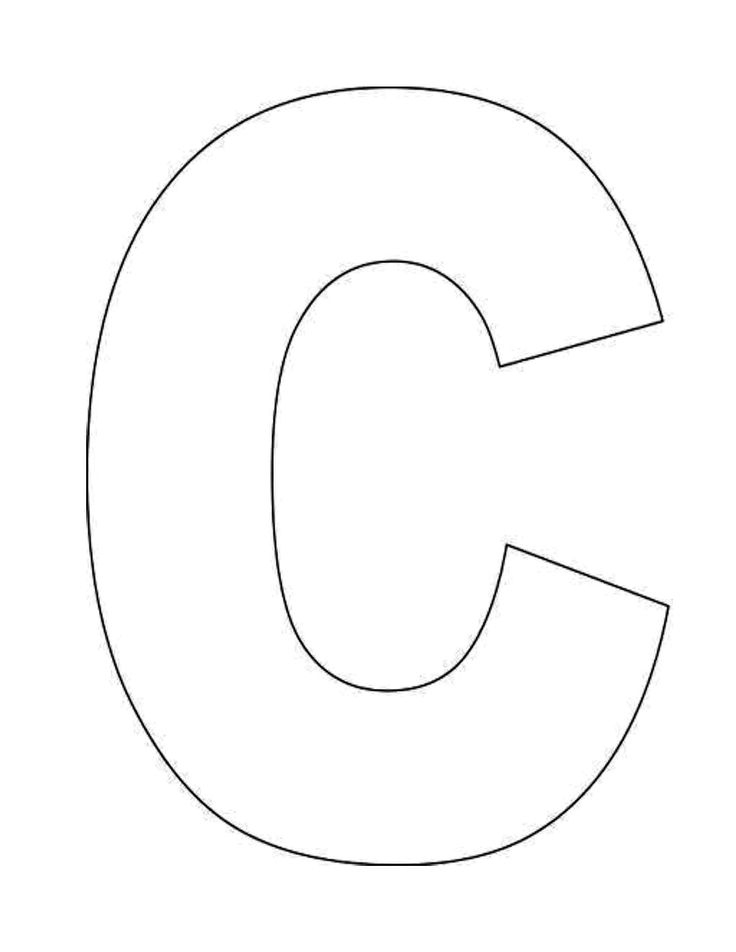 Letter C Coloring Pages To Download And Print For Free (With in Large Letter C Template