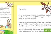 Letter From The Easter Bunny (Teacher Made) with Letter To Easter Bunny Template