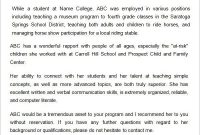 Letter-Of-Recommendation-For-Graduate-School-From-Employer pertaining to Letter Of Recommendation For Graduate School Template