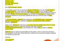 Letter Of Recommendation Samples & Templates For Employment | Rg within Letter Of Reccomendation Template