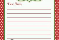 Letter To Santa Free Printable Download (With Images in Dear Santa Letter Template Free
