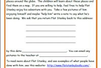 Letter Writing – Flat Stanley with regard to Flat Stanley Letter Template
