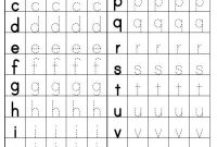 Lowercase Alphabet Tracing Worksheets – Free Printable Pdf with Tracing Letters Template