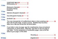 Modified Block Letter Format – Formal Letter Samples And with Modified Block Letter Template Word