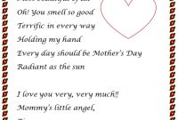 Mothers Day Letter Ideas 2014 For Mom, Letter Ideas For inside Mother's Day Letter Template