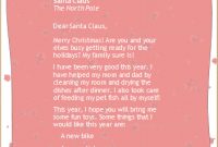 Ms Word Letter To Santa Template | Word & Excel Templates in Letter From Santa Template Word