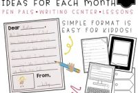 Pen Pal Letter Writing Template Pack For The School Year throughout Pen Pal Letter Template