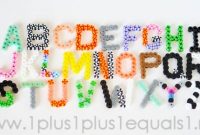 Perler Bead Alphabet – 1+1+1=1 intended for Hama Bead Letter Templates