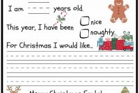 Preschooler Letter To Santa | Santa Letter, Preschool throughout Dear Santa Template Kindergarten Letter