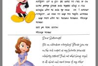 Printable Disney Surprise Letter Template – Brilean regarding Disney Letter Template