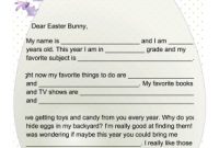 Printable Letter To The Easter Bunny (With Images) | Easter intended for Letter To Easter Bunny Template