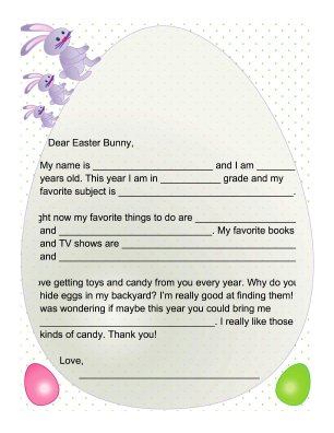 Printable Letter To The Easter Bunny (With Images) | Easter intended for Letter To Easter Bunny Template