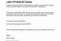 Probate Letter Templates – Business Form Templates with regard to Estate Distribution Letter Template