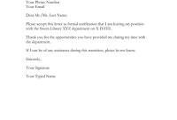 Resignation Letter Template: Free Download, Create, Edit inside Resignation Letter Template Pdf