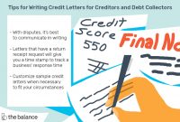 Sample Credit Letters For Creditors And Debt Collectors throughout Dispute Letter To Creditor Template