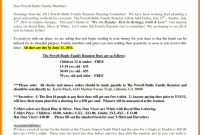Sample Family Reunion Budget Template Letters within Free Family Reunion Letter Templates