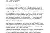 Sample Letters & Postcards – Vote Democratic inside Letter To Congressman Template