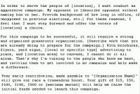 Sample Political Campaign Fundraising Letter inside Political Fundraising Letter Template
