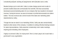 Sample Recommendation Letter From Employer Employee pertaining to Template For Letter Of Recommendation From Employer