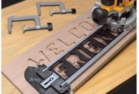 Sign-Making Letter Engraving Jig Set For Router Woodworking Template Guide  | Ebay for Router Letter Templates