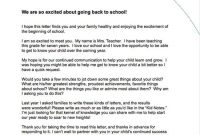 Teacher Templates Letters Parents | Currix - Back To School with Letters To Parents From Teachers Templates