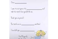 Tooth Fairy Letter | Free Printable with regard to Tooth Fairy Letter Template