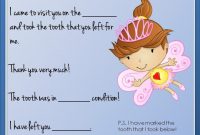 Tooth Fairy Letter | Tooth Fairy Letter, Tooth Fairy Note throughout Tooth Fairy Letter Template