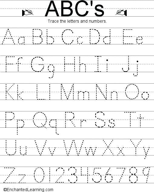 Tracing Letters Tracing Letters Template Letter Tracing A Z pertaining to Tracing Letters Template