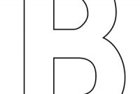 Uppercase Letter B Template Printable | Myteachingstation with Large Letter Templates