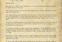 Writtensanta: Baby's First Christmas Letter, Preview A throughout Olden Day Letter Template