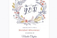12 Free, Printable Bridal Shower Invitations within Blank Bridal Shower Invitations Templates