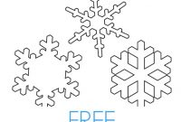 12+ Free Printable Snowflake Templates | Utemplates with Blank Snowflake Template