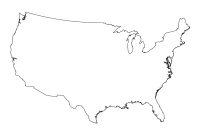 14 Usa Map Outline Template Images – United States Outline within Blanks Usa Templates