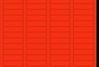 1,600 Fluorescent Neon Red Labels, 1-3/4 X 1/2, 20 Sheets W pertaining to 80 Labels Per Sheet Template