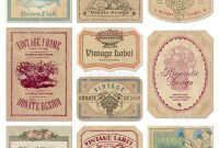 19 Retro Label Template Images – Free Vintage Tag Label pertaining to Free Printable Vintage Label Templates