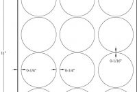 2.5" Circle Brown Kraft Labels in Template For Circle Labels