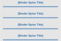 2" Binder Spine Inserts (4 Per Page) – Templates | Label intended for 4 Per Page Label Template