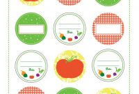 20 Sets Of Free Canning Jar Labels for Canning Labels Template Free