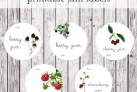20 Sets Of Free Canning Jar Labels with Canning Labels Template Free