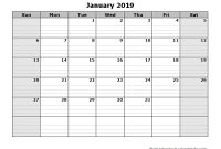 2019 Free Blank Calendar – Free Printable Templates in Full Page Blank Calendar Template
