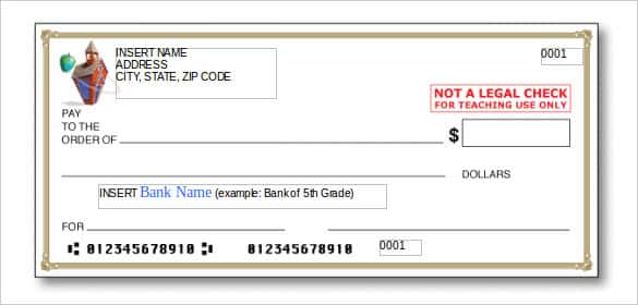 24+ Blank Check Template - Doc, Psd, Pdf &amp; Vector Formats with Blank Cheque Template Download Free