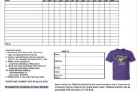 26+ T-Shirt Order Form Templates – Pdf, Doc | Free & Premium with regard to Blank T Shirt Order Form Template