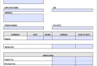 28+ Pay Stub Templates – Samples, Examples & Formats regarding Blank Pay Stub Template Word