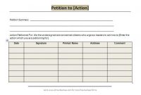 30 Petition Templates + How To Write Petition Guide pertaining to Blank Petition Template
