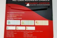 3M Permanent Address & Return Labels 3000-Hc Laser Inkjet Christmas Strong  Stick for 3M Label Templates