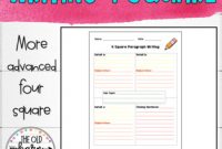 4 Square Writing Template Worksheets & Teaching Resources | Tpt pertaining to Blank Four Square Writing Template