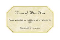 40 Free Wine Label Templates (Editable) – Templatearchive regarding Wine Label Template Word