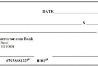 43+ Fake Blank Check Templates Fillable Doc, Psd, Pdf!! with regard to Large Blank Cheque Template